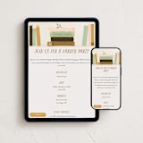 "Storybook Birthday" - Online Kids Birthday Invitations in Cream by Lottie Aldarwish - Mobile + desktop layout