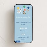 "Woodland Friends" - Online Kids Birthday Invitations in Sky by Brandy Folse - Mobile layout