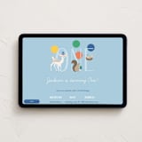 "Woodland Friends" - Online Kids Birthday Invitations in Sky by Brandy Folse - Desktop layout