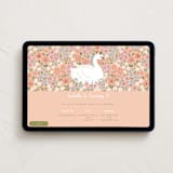"Lovely Celebration" - Online Kids Birthday Invitations in Peach by Brandy Folse - Desktop layout