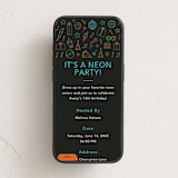 "Neon Party" - Online Kids Birthday Invitations in Candy by Brandy Folse - Mobile layout