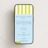 "Lemon Stripes" - Online Kids Birthday Invitations in Lemon by Joyce Pinheiro - Mobile layout