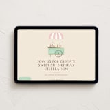 "Sweet Celebration" - Online Kids Birthday Invitations in Cotton Candy by Kiersten Garner - Desktop layout