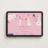 "Two Silly" - Online Kids Birthday Invitations in Orchid by Britt - Desktop layout