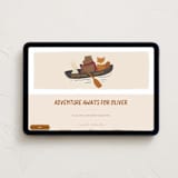 "Adventure Awaits" - Online Kids Birthday Invitations in Forest by Jenna Holcomb - Desktop layout