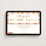 "Two Much Fun" - Online Kids Birthday Invitations in Gumdrop by Carmia Jordaan - Desktop layout