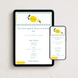 "Lemons" - Online Kids Birthday Invitations in Blueberry by Jennifer Lew - Mobile + desktop layout