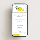 "Lemons" - Online Kids Birthday Invitations in Blueberry by Jennifer Lew - Mobile layout