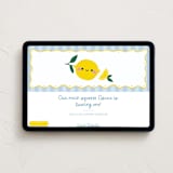"Lemons" - Online Kids Birthday Invitations in Blueberry by Jennifer Lew - Desktop layout