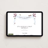 "Time Flies" - Online Kids Birthday Invitations in Sky by Pati Cascino - Desktop layout