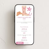 "lets Rodeo" - Online Kids Birthday Invitations in Rose by Creo Study - Mobile layout