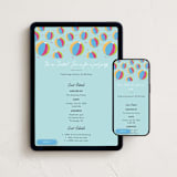 "Make a Splash!" - Online Kids Birthday Invitations in Fruit Punch by Sarah Hawkins Designs - Mobile + desktop layout