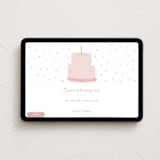 "Confetti Party" - Online Kids Birthday Invitations in Blush by Tina Faselli - Desktop layout