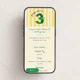"Wild and Three" - Online Kids Birthday Invitations in Buttercup by Jenna Holcomb - Mobile layout