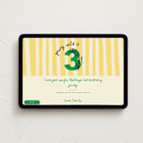 "Wild and Three" - Online Kids Birthday Invitations in Buttercup by Jenna Holcomb - Desktop layout