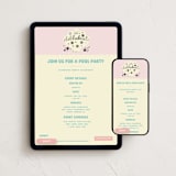 "Shelly" - Online Kids Birthday Invitations in Candy by Baumbirdy - Mobile + desktop layout