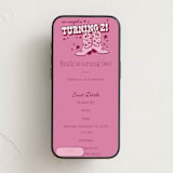 "Little Cowgirl" - Online Kids Birthday Invitations in Cotton Candy by Wendy Taylor - Mobile layout