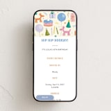 "Hip Hip Hooray Birthday" - Online Kids Birthday Invitations in Periwinkle by Meagan Griffin - Mobile layout