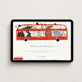 "Birthday Bus" - Online Kids Birthday Invitations in Blackberry by Sierra Lee - Desktop layout
