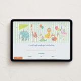 "Wild One Party" - Online Kids Birthday Invitations in Mint by Zinnia Prints - Desktop layout