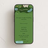 "Swing into the fun" - Online Kids Birthday Invitations in Shamrock by Isayana Perez - Mobile layout