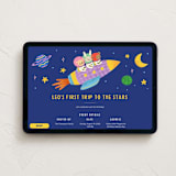 "First Trip To The Stars" - Online Kids Birthday Invitations in Celestial by Kartika Paramita - Desktop layout