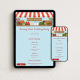 "Farm Fresh Grocery Store" - Online Kids Birthday Invitations in Sky by Becky Nimoy - Mobile + desktop layout