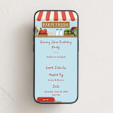 "Farm Fresh Grocery Store" - Online Kids Birthday Invitations in Sky by Becky Nimoy - Mobile layout