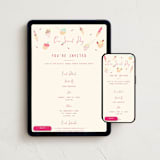 "One Sweet Day" - Online Kids Birthday Invitations in Strawberry by Sarah Rosenthal - Mobile + desktop layout