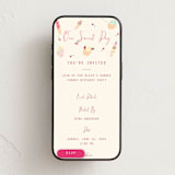 "One Sweet Day" - Online Kids Birthday Invitations in Strawberry by Sarah Rosenthal - Mobile layout