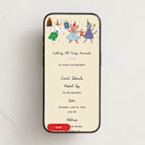 "Party Animals" - Online Kids Birthday Invitations in Latte by Becky Nimoy - Mobile layout