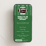 "First Down" - Online Kids Birthday Invitations in Grass by Kristen Juckiewicz - Mobile layout