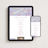 "BirthdayEra" - Online Kids Birthday Invitations in Lavender by samovilka - Mobile + desktop layout
