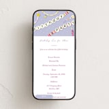 "BirthdayEra" - Online Kids Birthday Invitations in Lavender by samovilka - Mobile layout