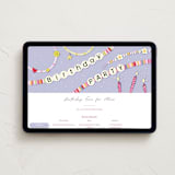 "BirthdayEra" - Online Kids Birthday Invitations in Lavender by samovilka - Desktop layout