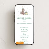 "Baby Monkey" - Online Kids Birthday Invitations in Matcha Milk by Cass Loh - Mobile layout