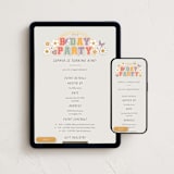 "Magical Patchwork" - Online Kids Birthday Invitations in Cream by Ana de Sousa - Mobile + desktop layout