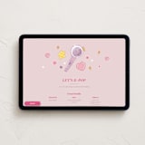 "Pop Concert" - Online Kids Birthday Invitations in Gum by letterfix - Desktop layout