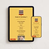 "Confetti Cake" - Online Kids Birthday Invitations in Honey by ThirteenJune Studio - Mobile + desktop layout