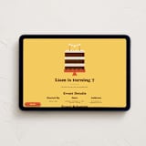 "Confetti Cake" - Online Kids Birthday Invitations in Honey by ThirteenJune Studio - Desktop layout