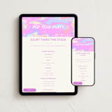 "Pop Star Party" - Online Kids Birthday Invitations in Berry by Kartika Paramita - Mobile + desktop layout