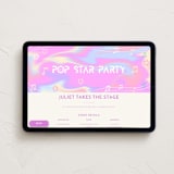 "Pop Star Party" - Online Kids Birthday Invitations in Berry by Kartika Paramita - Desktop layout
