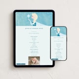 "Elsa's Snowflakes" - Online Kids Birthday Invitations in Frost by Holly Whitcomb - Mobile + desktop layout