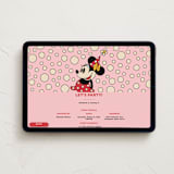 "Disney Vintage Minnie" - Online Kids Birthday Invitations in Blush by Heather Schertzer - Desktop layout