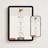 "Ballon bunch" - Online Kids Birthday Invitations in Cream by Adelyn T. - Mobile + desktop layout
