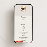 "Ballon bunch" - Online Kids Birthday Invitations in Cream by Adelyn T. - Mobile layout