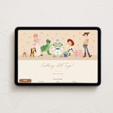 "Disney and Pixar's Toy Story Friends" - Online Kids Birthday Invitations in Taupe by Sabrin Deirani - Desktop layout
