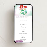 "Disney's Little Mermaid Shellebrate!" - Online Kids Birthday Invitations in Lilac by Itsy Belle Studio - Mobile layout