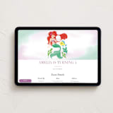 "Disney's Little Mermaid Shellebrate!" - Online Kids Birthday Invitations in Lilac by Itsy Belle Studio - Desktop layout