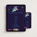 "Disney and Pixar birthday Buzz" - Online Kids Birthday Invitations in Grape by Katie Zimpel - Mobile + desktop layout